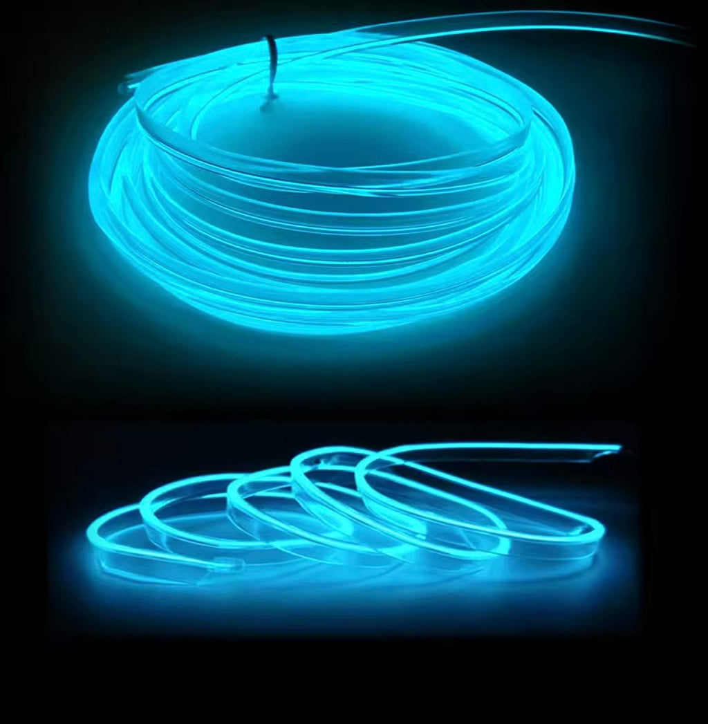 5M Car Interior Led Strip Light Neon EL Wiring Decorative Lamp For Auto DIY Flexible Ambient Light USB Party Atmosphere Diode